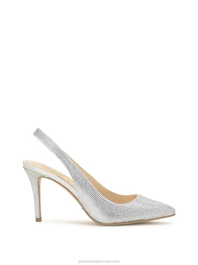 مضخة Arerra slingback باللون الأبيض Jessica Simpson BB6J0F97
