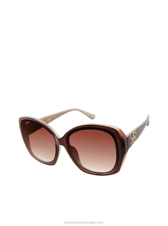 لونين هندسي باللون البني والعاري Jessica Simpson BB6J0F1038