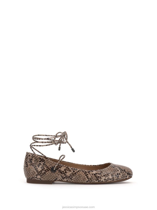 ثنائية مسطحة في ثعبان طبيعي Jessica Simpson BB6J0F128