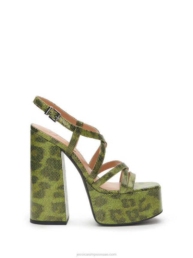 كعب عالي صالح باللون الأخضر Jessica Simpson BB6J0F208