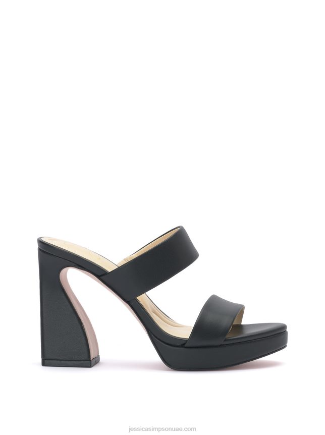 صندل نعل سميك ديزا باللون الأسود Jessica Simpson BB6J0F327