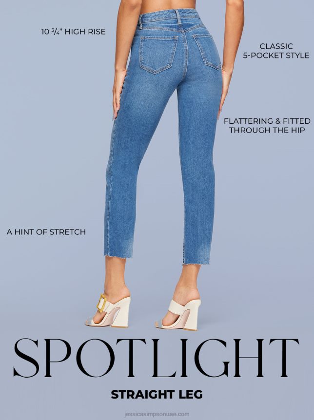 ارتديه مع بنطال جينز بخصر مرتفع ومرتفع Jessica Simpson BB6J0F443