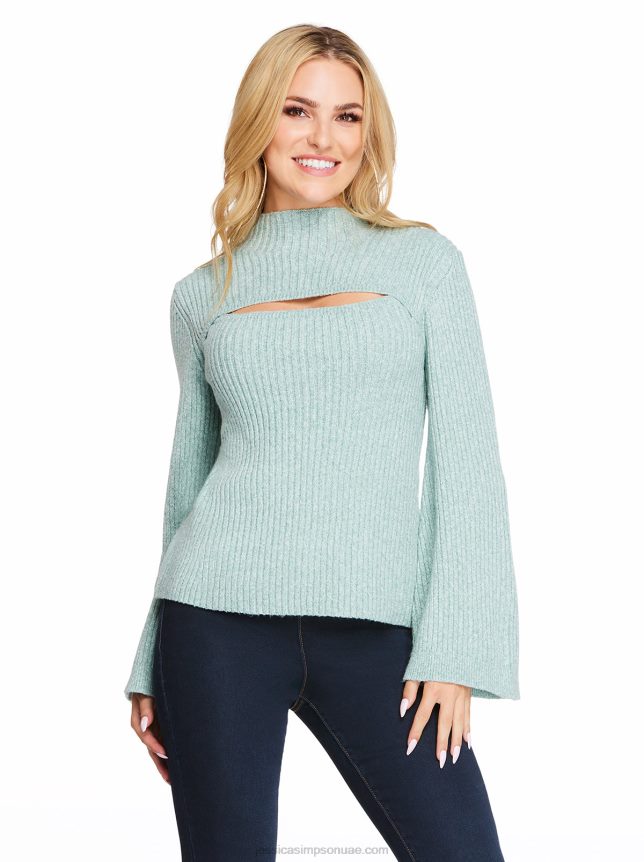 سترة كايدا باللون الأخضر من الكروم Jessica Simpson BB6J0F576