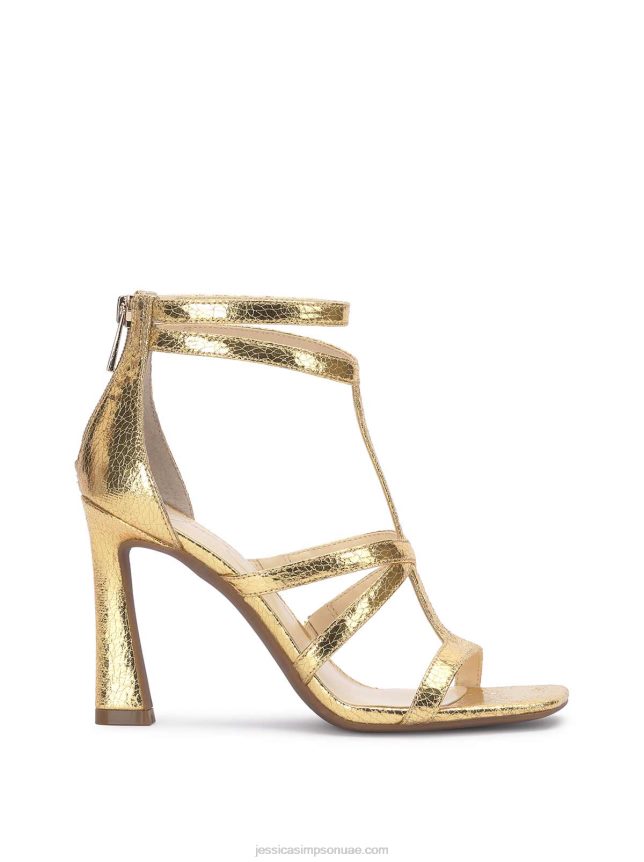 aaralyn صندل كعب عالي من الذهب Jessica Simpson BB6J0F306