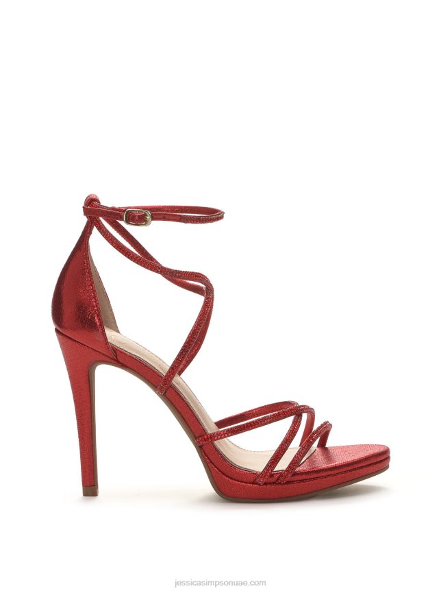 jaeya الكعب العالي في اغنى الاحمر Jessica Simpson BB6J0F191
