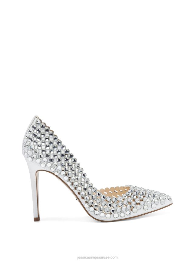 كعب عالي من preppi باللون الأبيض Jessica Simpson BB6J0F90