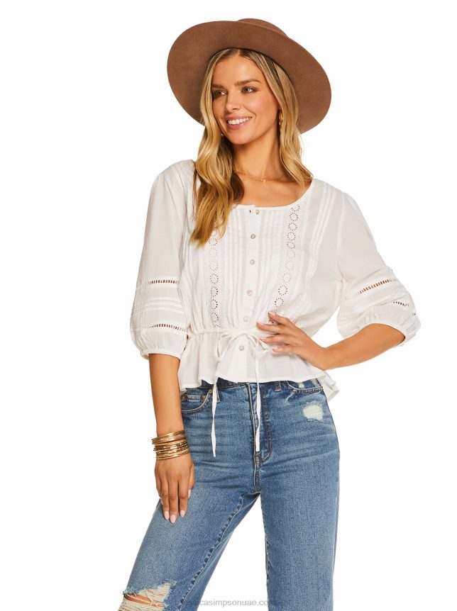 twyla أعلى باللون الأبيض الناصع Jessica Simpson BB6J0F1146